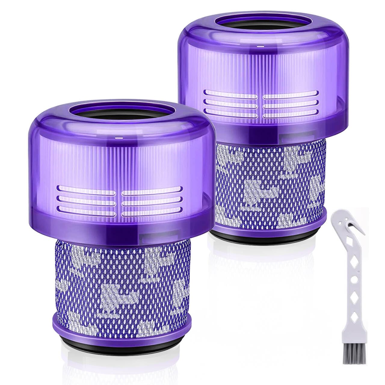 Ersatz Filter für Dyson V11 SV17 SV14 SV22 absolute extra pro animal torque drive total clean staubsauger, ersatzteil ersetzen sie no.DY-970013-02 & 97001302(2 Stück Filter 1 Reinigungsbürste)