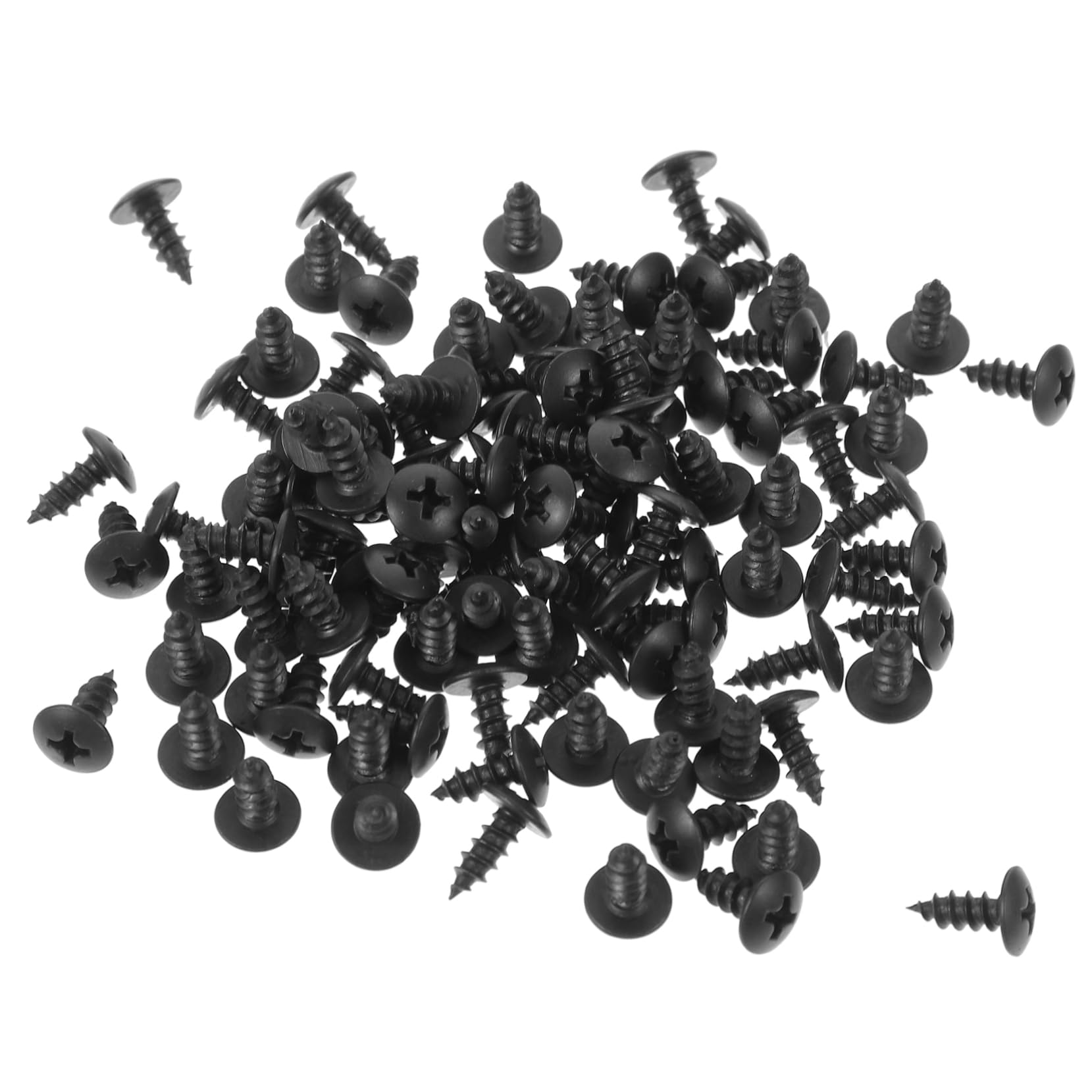 SOLUSTRE 500stücke Miniatur Möbel Schrauben Metall Schwarze Oxidierte Schraubenzubehör Für Heimwerker Und Möbelreparatur
