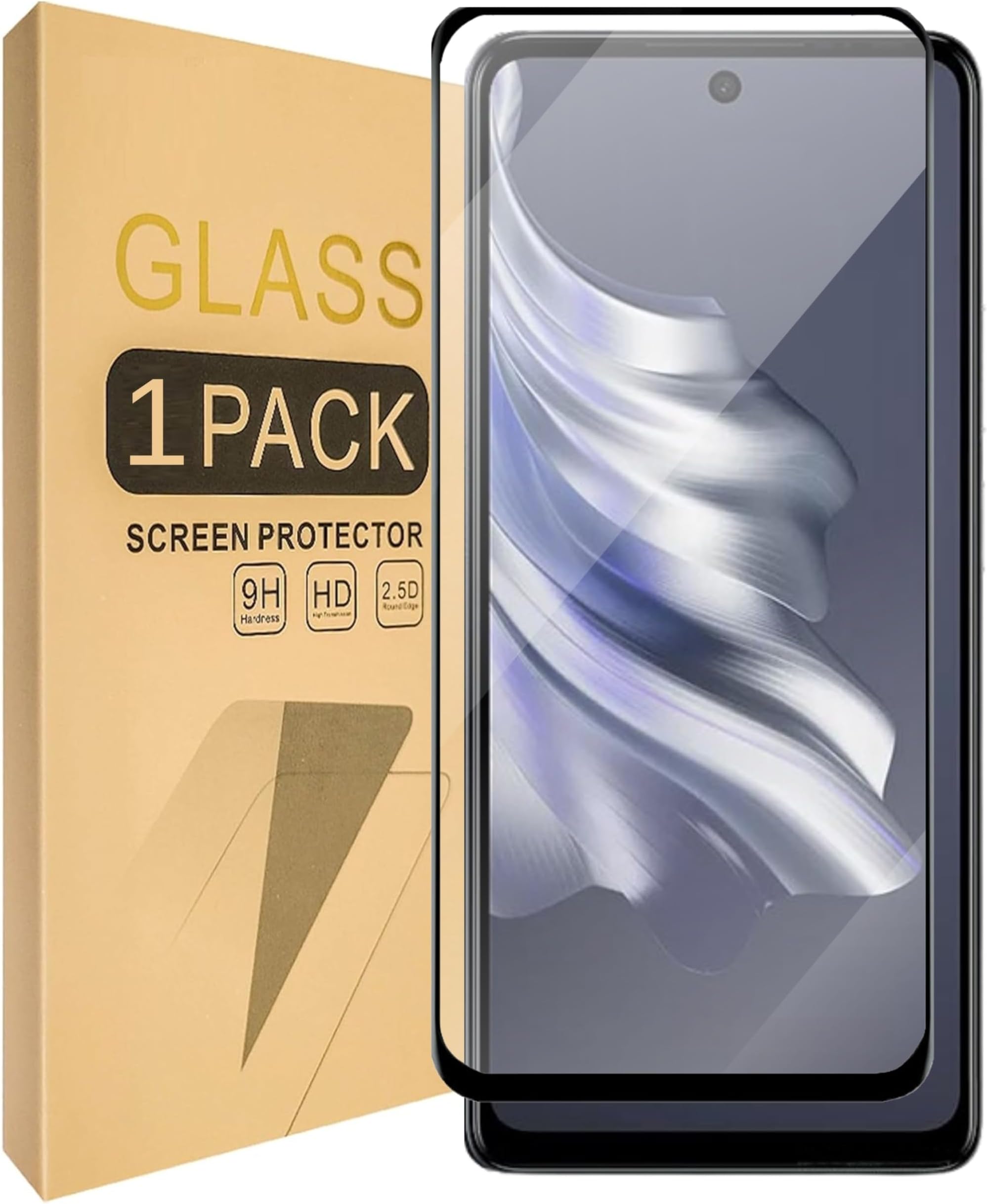 SPAZY CASE® Redmi Note 14 5G Tempered Glass | 9H Full HD, Full Edge Protection, Shatterproof, Anti Scratch Screen Guard for Redmi Note 14 5G
