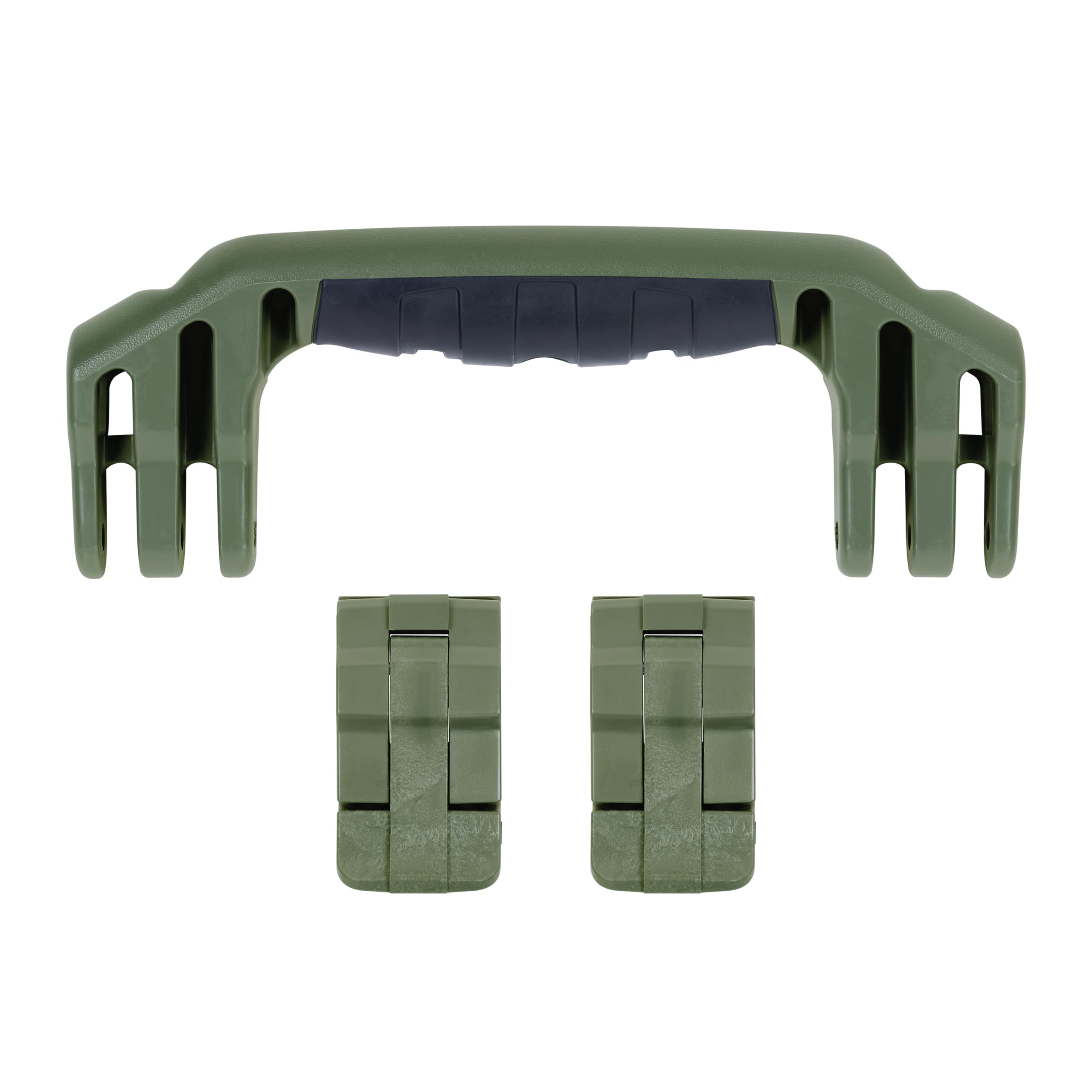Pelican 1450 Replacement Handle & Latch Set by ColorCase - OD Green Handles & Double Throw Latches