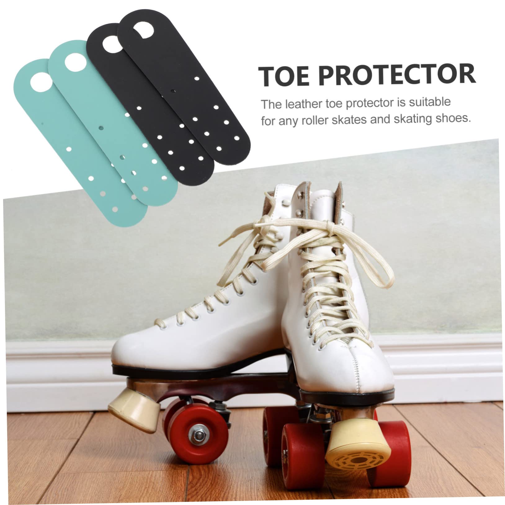 BESTonZON Protector De Pies De Cubiertas De Piel Dedos De Patinaje Fáciles De Limpiar Y Resistentes
