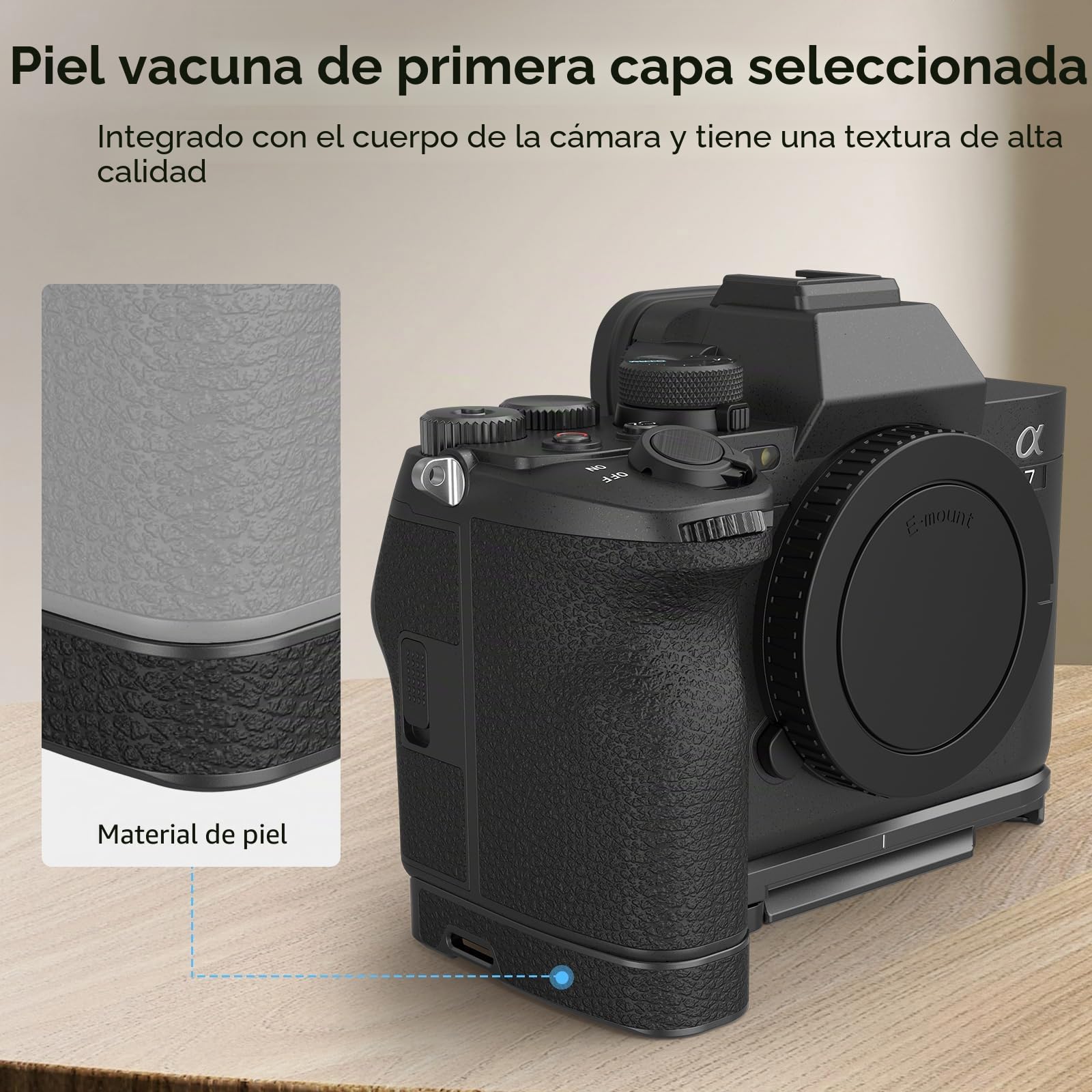 SMALLRIG Placa Base para Sony A7V/A7R V/A7 IV, con Placa de Liberación Rápida para Arca Cambio Rápido Entre Trípode y Estabilizador (para dji RS 2/RSC 2/RS 3 Pro) - 3666B