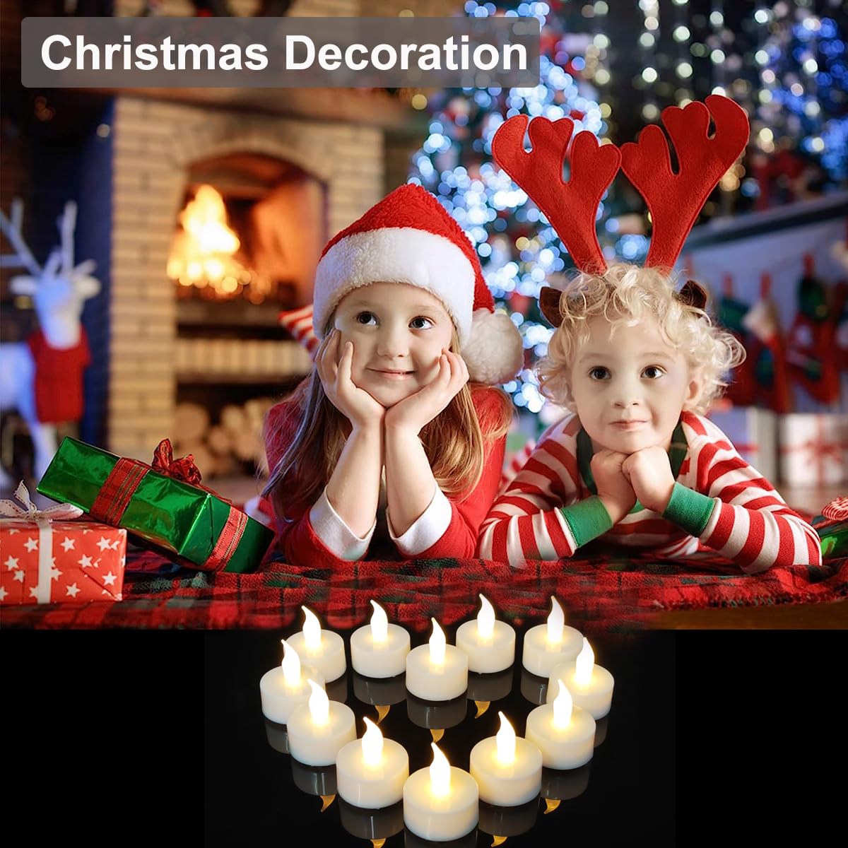 Lot de 12 bougies chauffe-plat LED rechargeables avec télécommande et minuterie - Avec câble de charge USB à 6 ports - Pour mariages, fêtes, Halloween, Noël, décoration d'intérieur