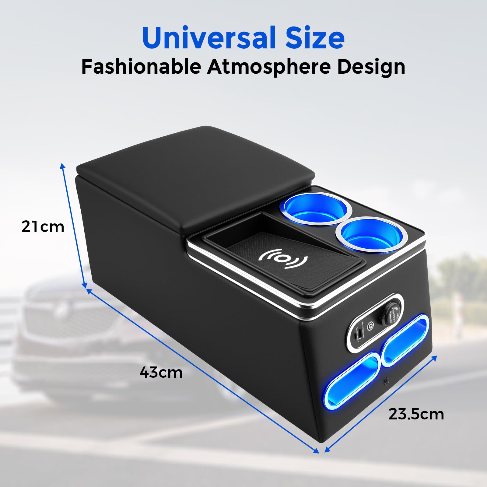 Für 2023 2024 Car Center Console Organizer Zubehör, Armlehnenbox