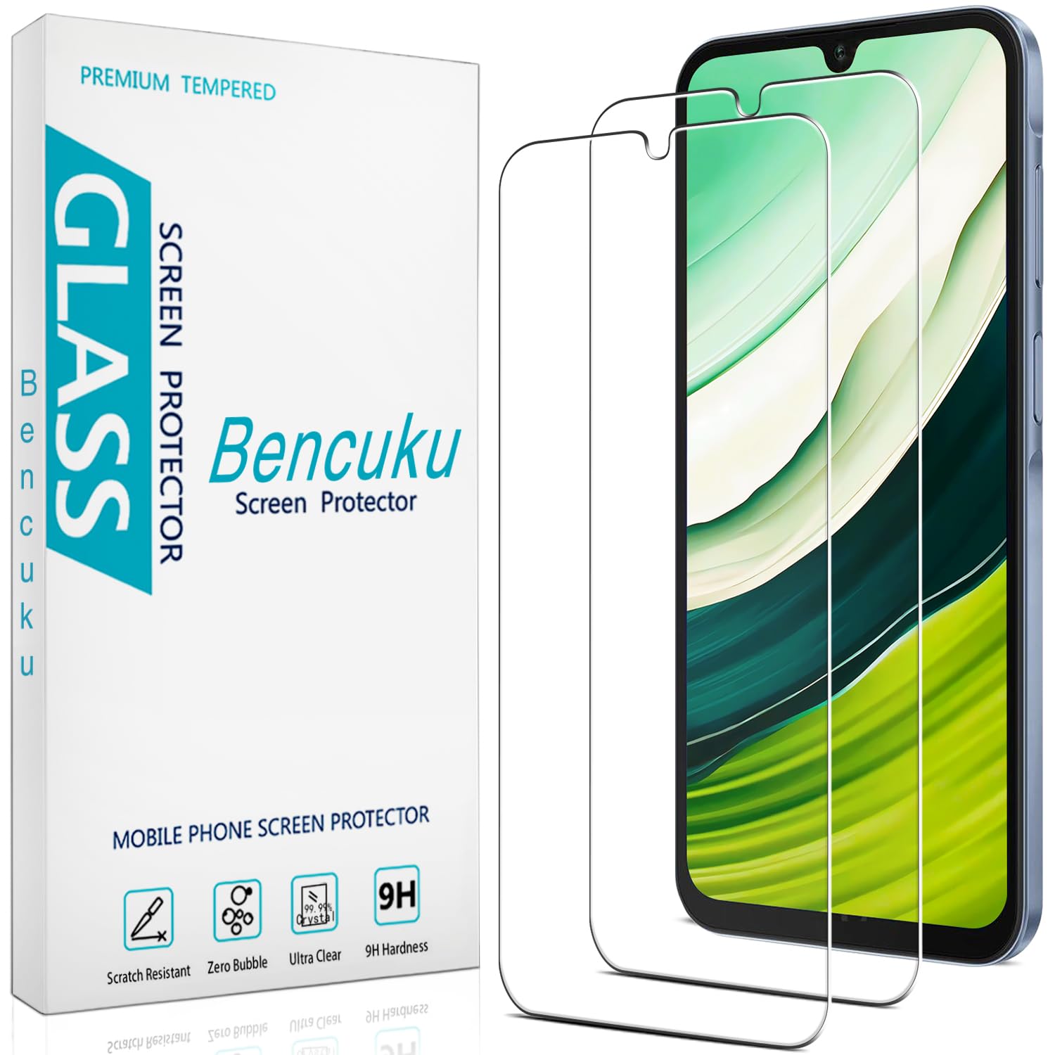 Photo 1 of Bencuku 2 Pack Screen Protector for Samsung Galaxy A16 5G