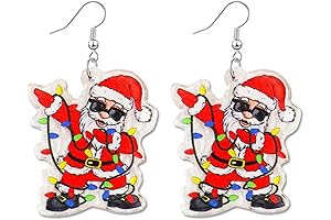 Exquisite Santa Claus Earrings: Celebrate Christmas Cheer with Festive Charm