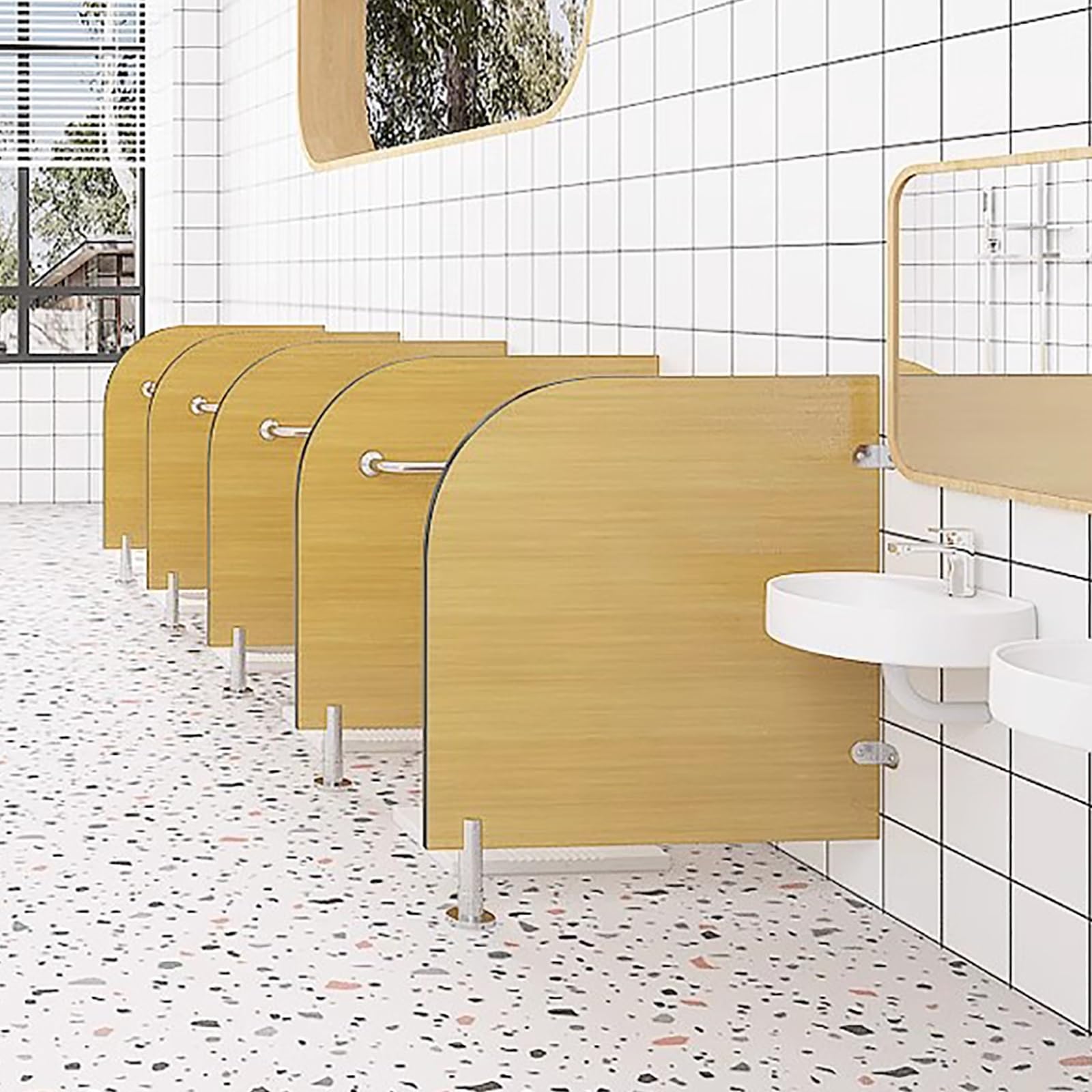 Urinal-Trennwand für Herren, wasserdicht, für öffentliche Toiletten, Schulen und Einkaufszentren, 70 x 60 cm, Sichtschutz für Hygiene und Sicherheit