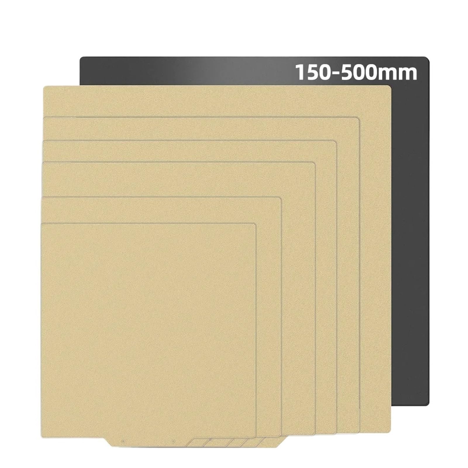 Placa de construcción PEI, lámina magnética flexible, cama calefactable, resorte acero 120/150/150/220/235/310/400 mm, compatible con Kobra/Ender3 Cr10(With Base,220X220mm)