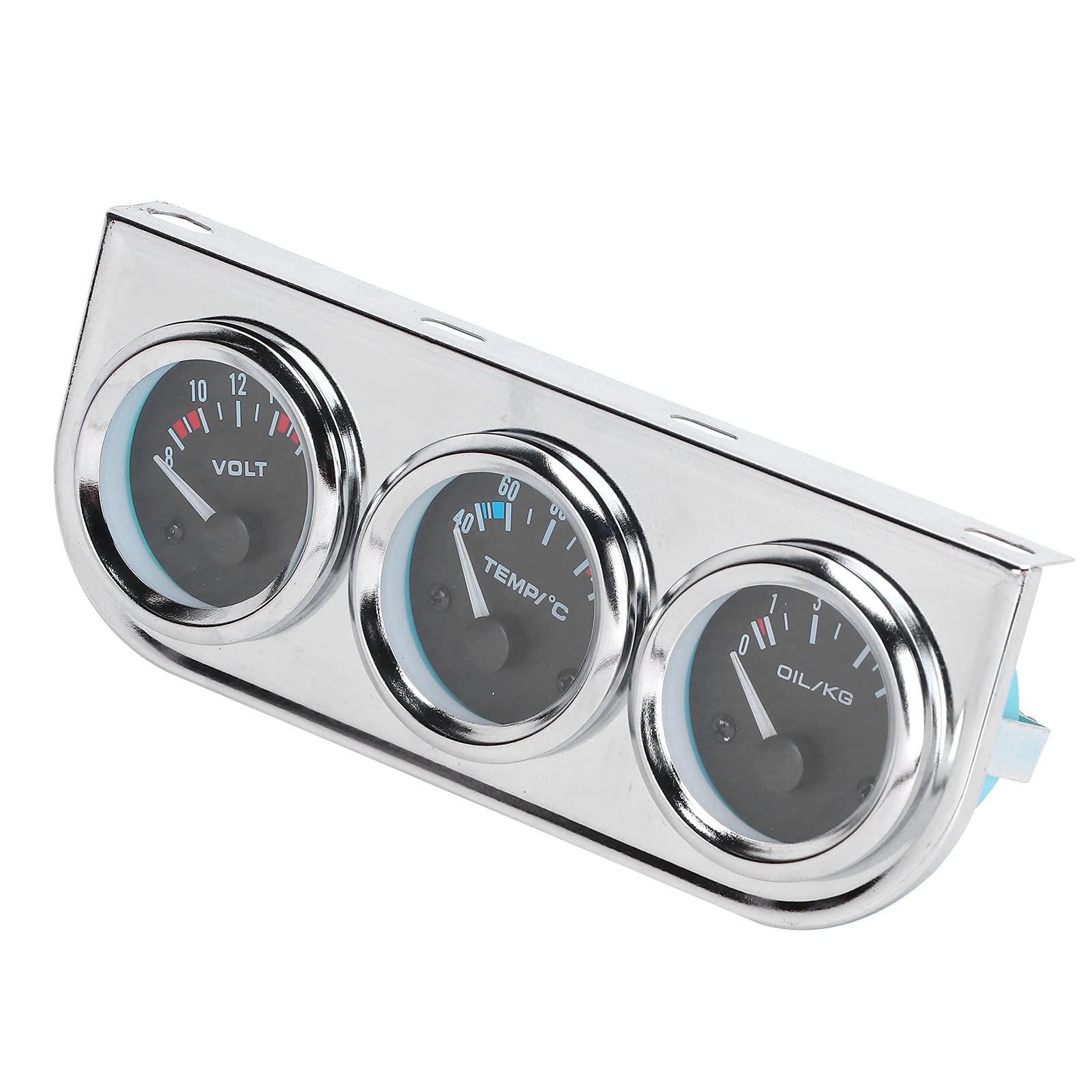 Jauge Triple Voiture M10x1 52mm Température d'Eau + Pression d'Huile + Instrument de Combiné