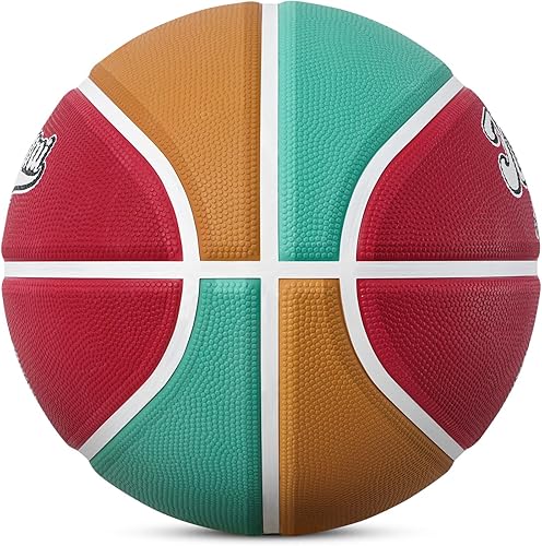 Miniatura 2 de Kuangmi Balón de baloncesto americano vintage, tamaño reglamentario oficial 7 (29.5 pulgadas), estilo retro e informal, hecho para juegos de