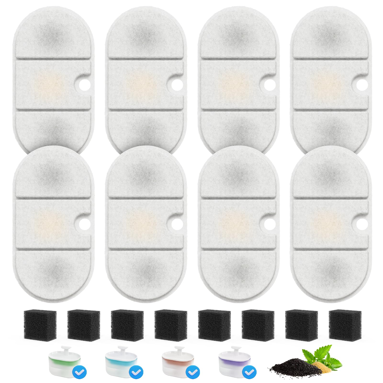 8 Filtres+8 Éponges