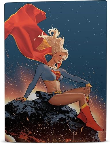 Miniatura 2 de Head Case Designs Officially Licensed Superman DC Comics Supergirl Logos and Comic Book Vinyl Faceplate Gaming Skin Decal Compatible with Sony