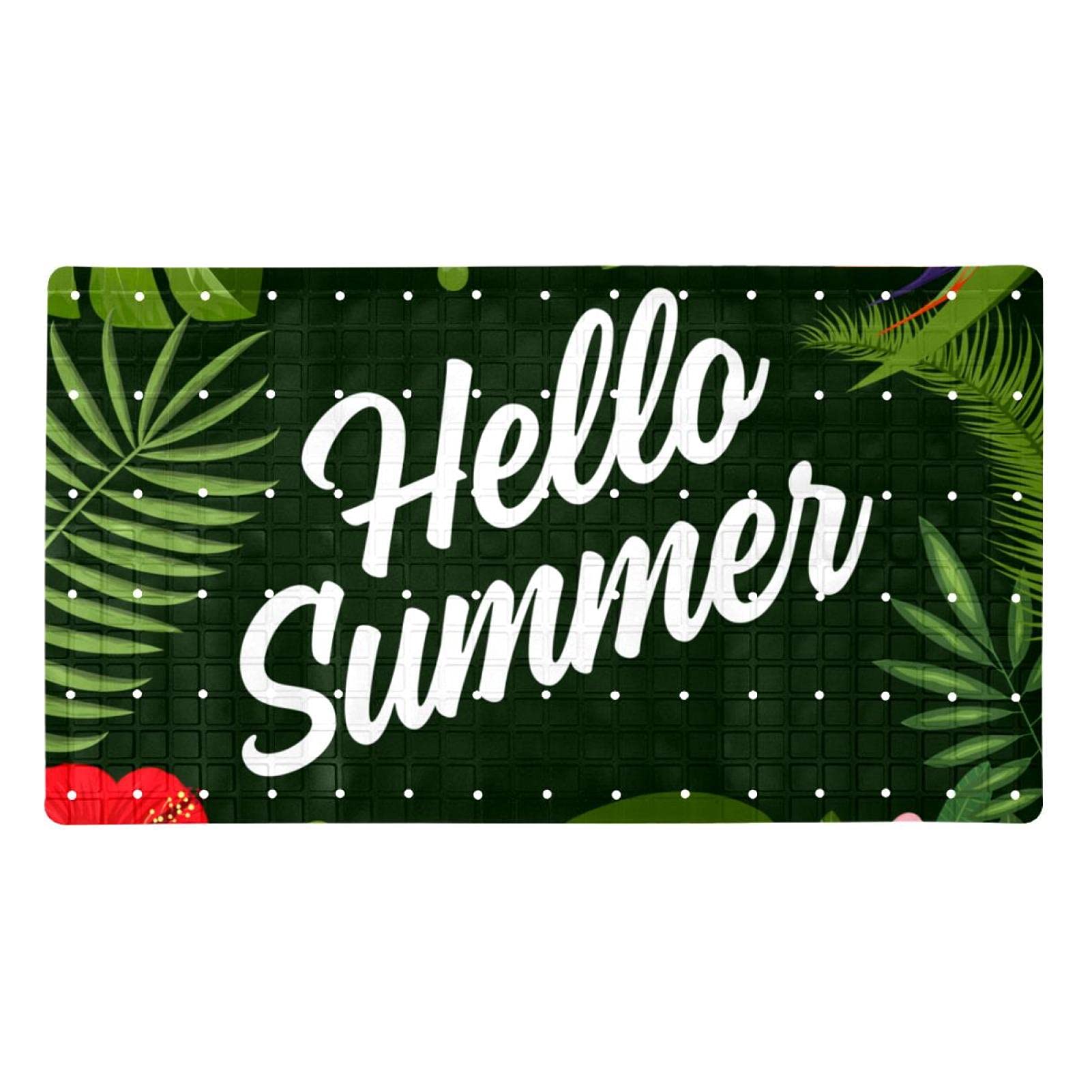 Tapis de bain pour s'asseoir antidérapant fini les glissades avec Hello Summer