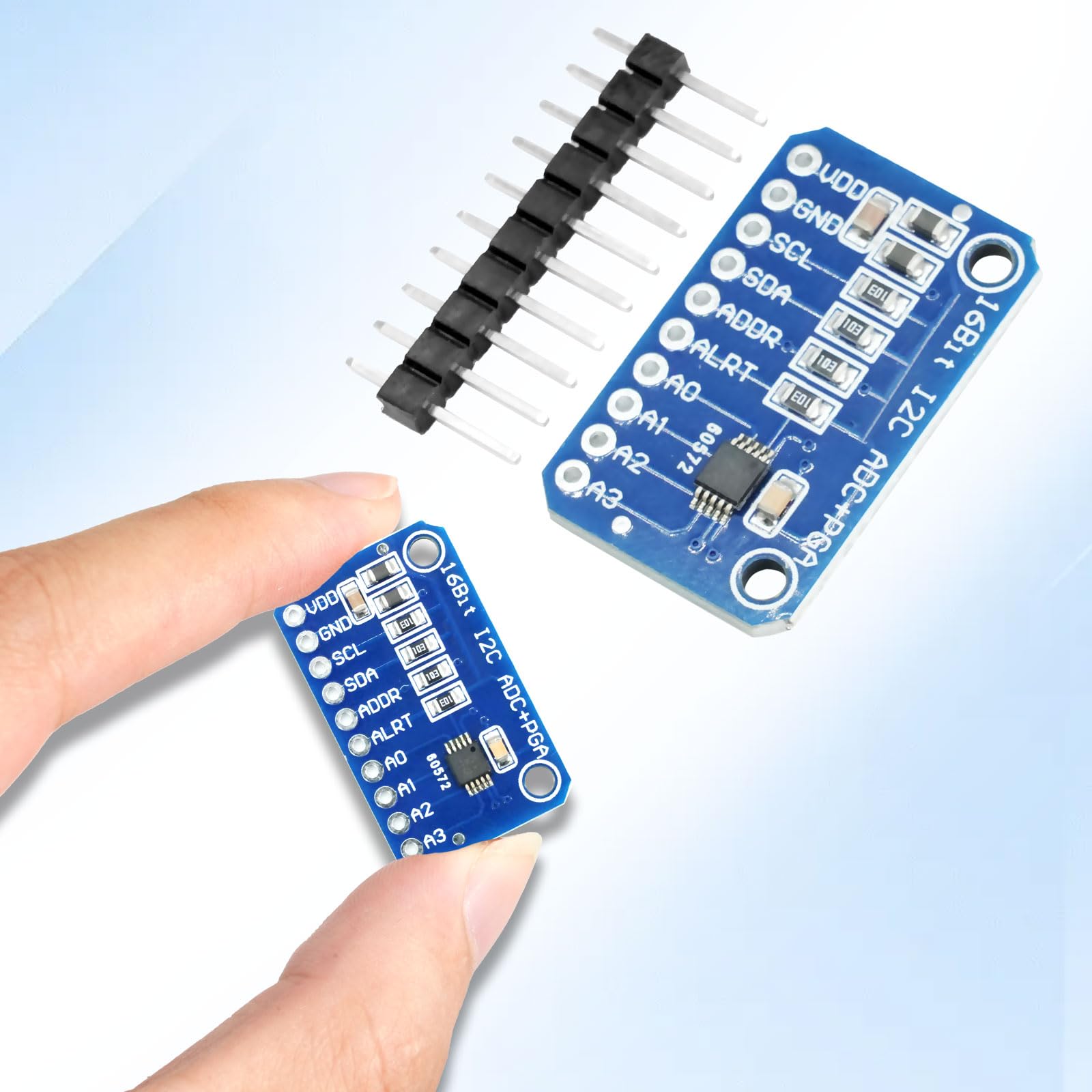 5PCS 16 bit 4 canali I2C IIC ADC PGA analogico digitale convertitore,analogico-digitale Modulo scheda di sviluppo con amplificatore a guadagno programmabile scheda di sviluppo del convertitore A