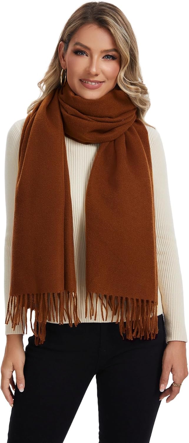 CHUNG Women Scarf Pashmina Wrap Shawl Fashion Gift Bride Wedding Bridesmaid Solid Cashmere Feel Soft Winter Warm Long - Image 2