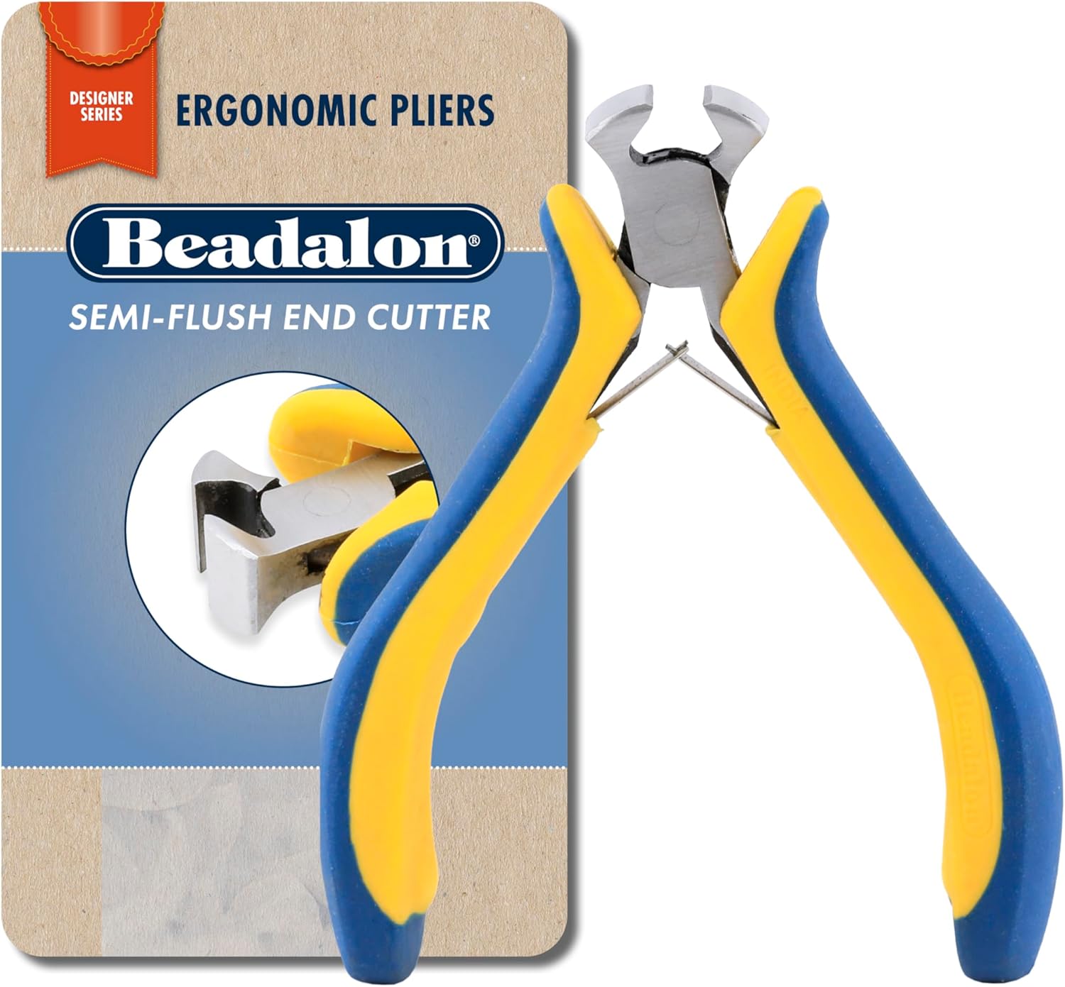 Beadalon Ergo Bent Nose Pliers – Jewelry Tools for Wire Wrapping, Jump Rings & Necklace Repair, 5.25 in