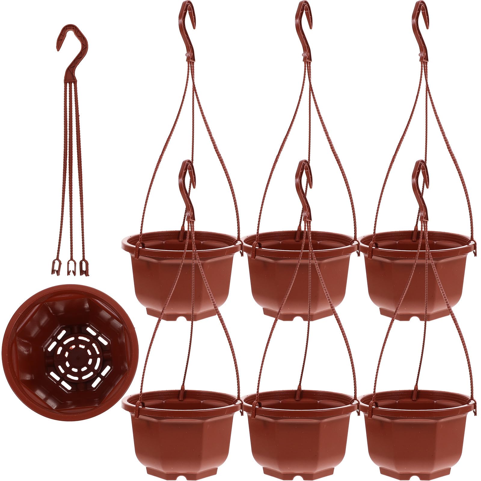 Pot de fleurs suspendu en plastique pour gagner de la place, jardinière légère HEMOTON anti-encombrement