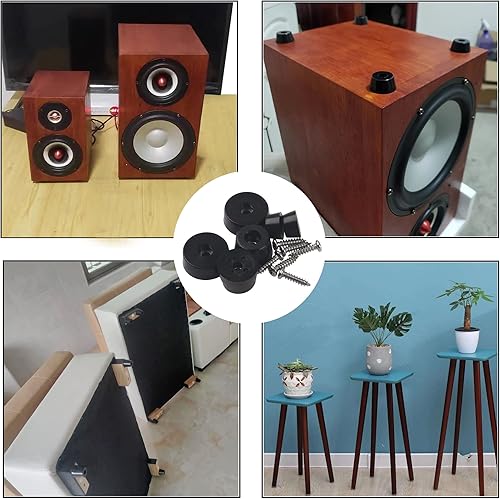 Miniatura 6 de Juego surtido de 72 piezas de tablas de cortar medianas y duras con tornillos de arandela de acero inoxidable, 3 tamaños, 0.6 pulgadas, 0.8