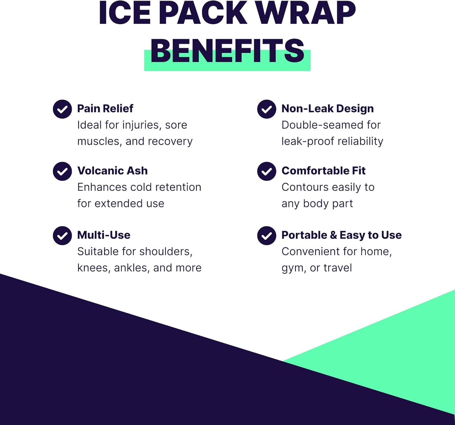 Back Support Systems Cold Ice Pack Wrap - Shoulder, Neck Pain Relief or Any Injuries - Back Brace for Lower Back Pain Women - Relaxation Gifts for Women and Men (Large, 13" x 18" Cold Pack)