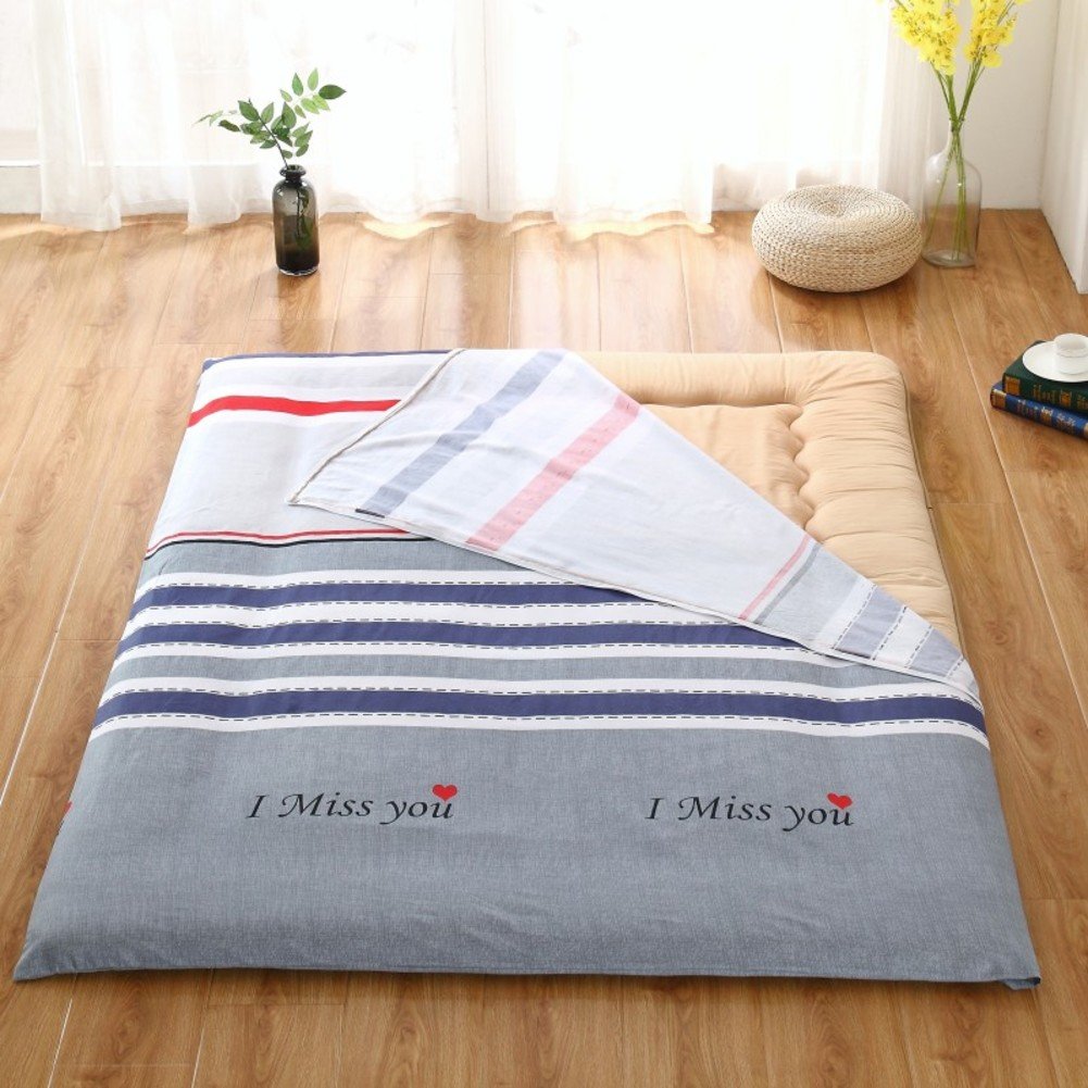 Housse de matelas pour tatami 120x200 en coton respirant