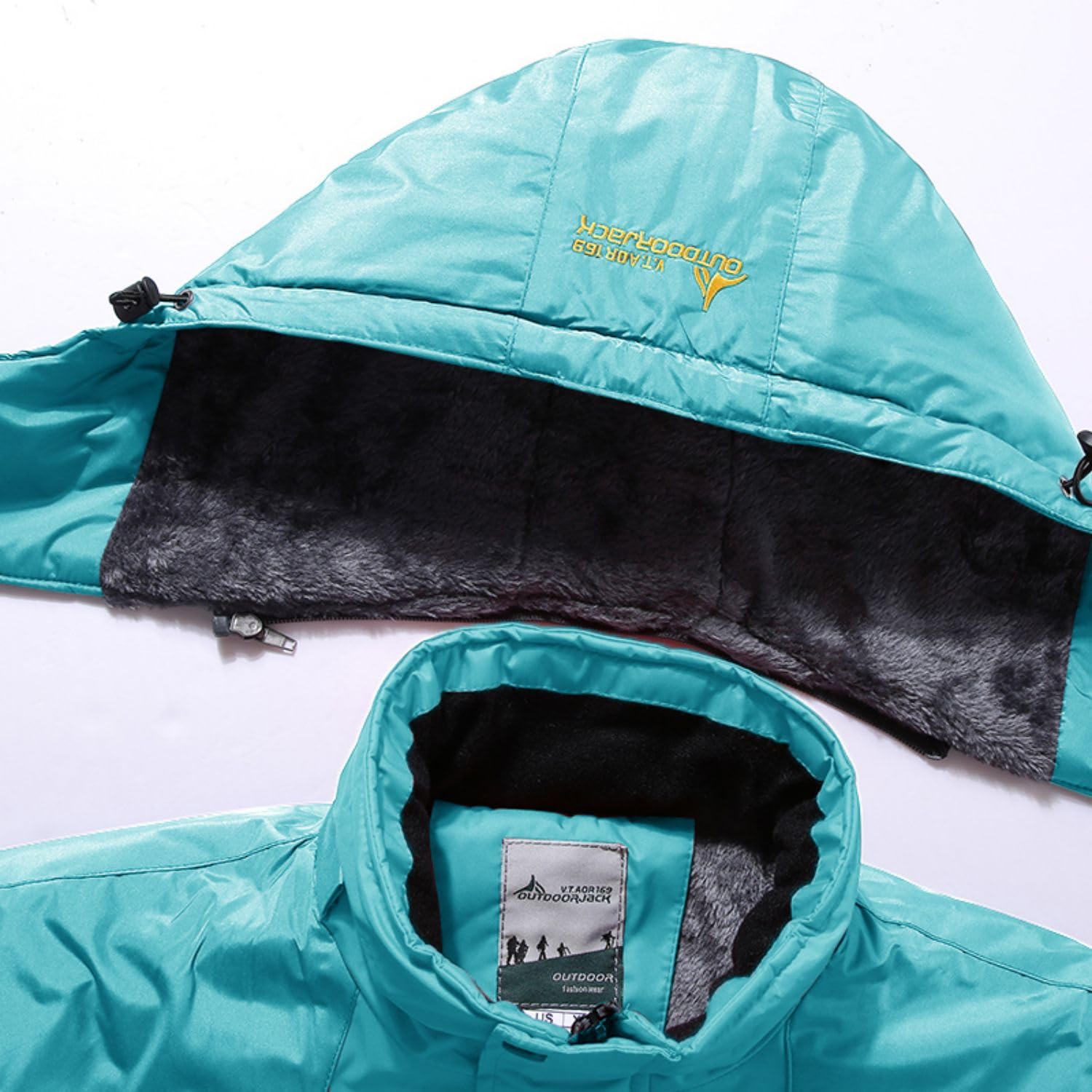 BenBoy Donna Giacca da Sci Impermeabile Giacca invernale Antivento Cappotto con Pile Caldo con Cappuccio Escursionismo Montagna Cappotto da Snowboard