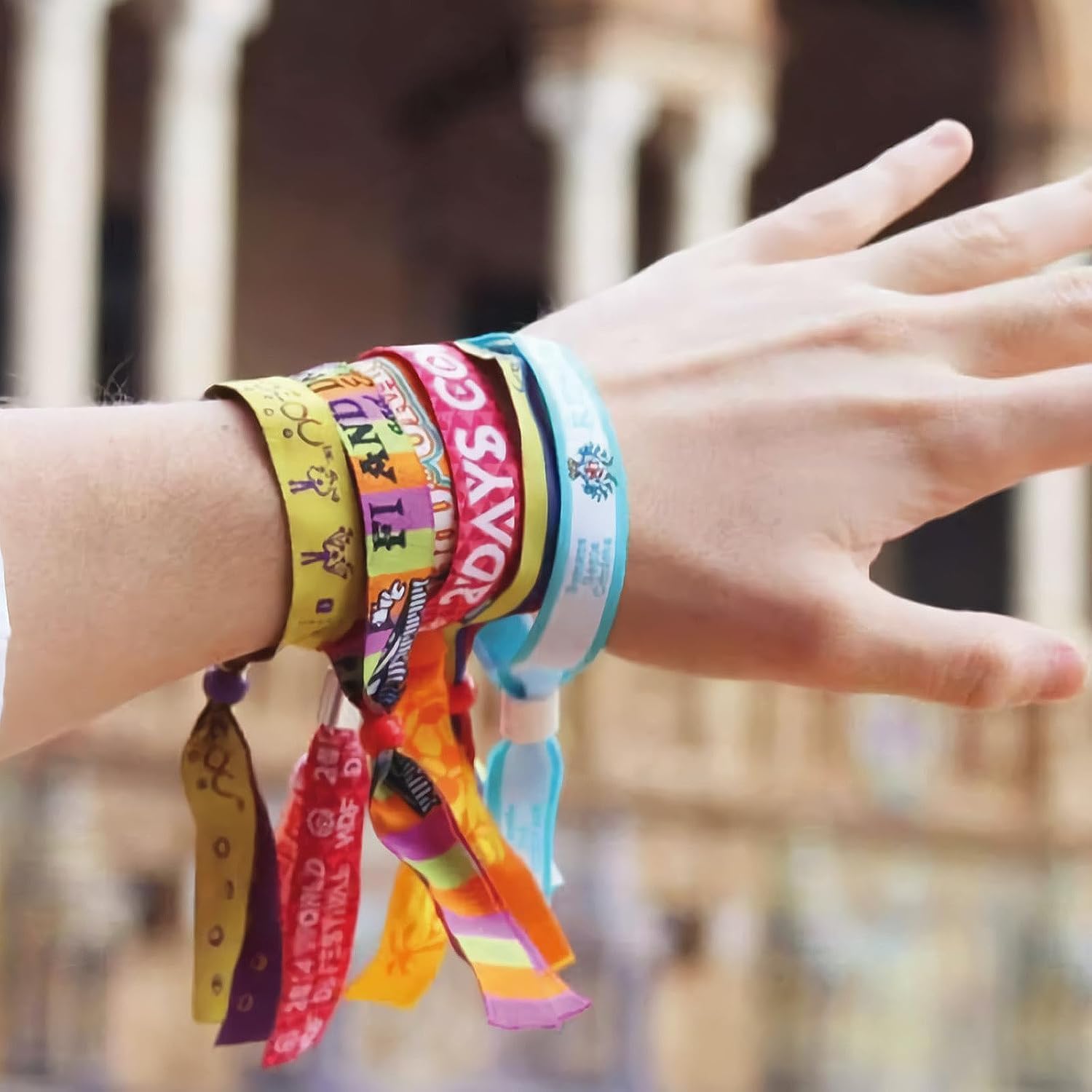Pulseras Personalizadas de Tela para Eventos, Festivales, Fiestas, Identificación VIP - Fabricación Española