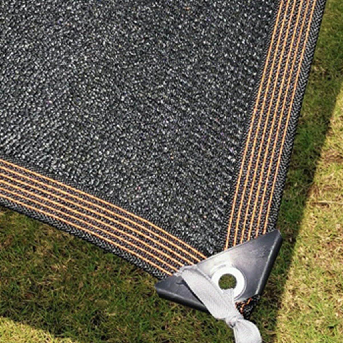 Telone da giardino con protezione solare 85% con occhielli, 9,5 x 11 m, rete nera per serre, terrazzi, piante e polli, ideale per pomodori e soluzioni all'aperto