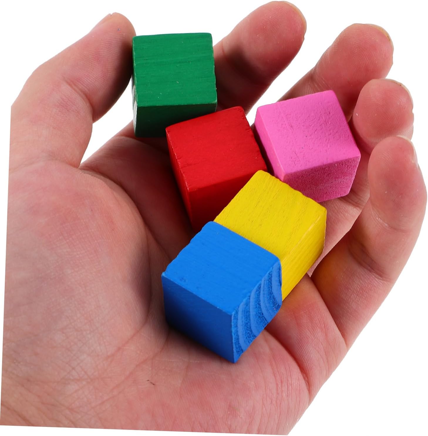 VICASKY 200pcs Wood Blocks Playthings Colorful