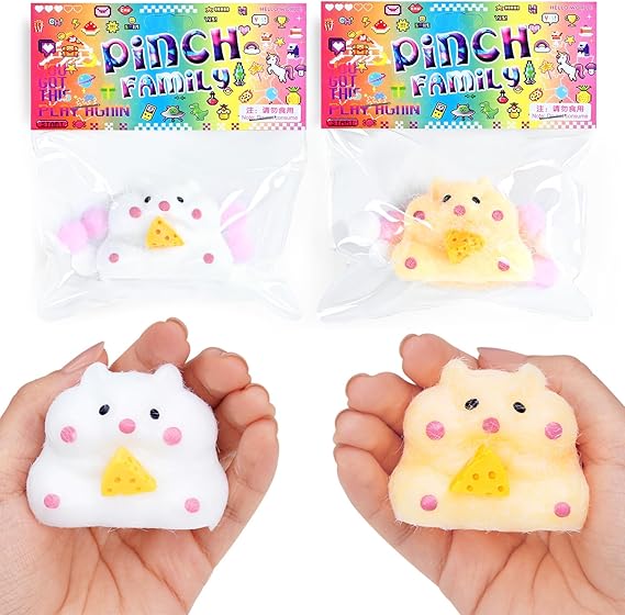Amazon com: 2pcs Taba Squishy Hamster Cat Squishy Squeeze Toys Cute