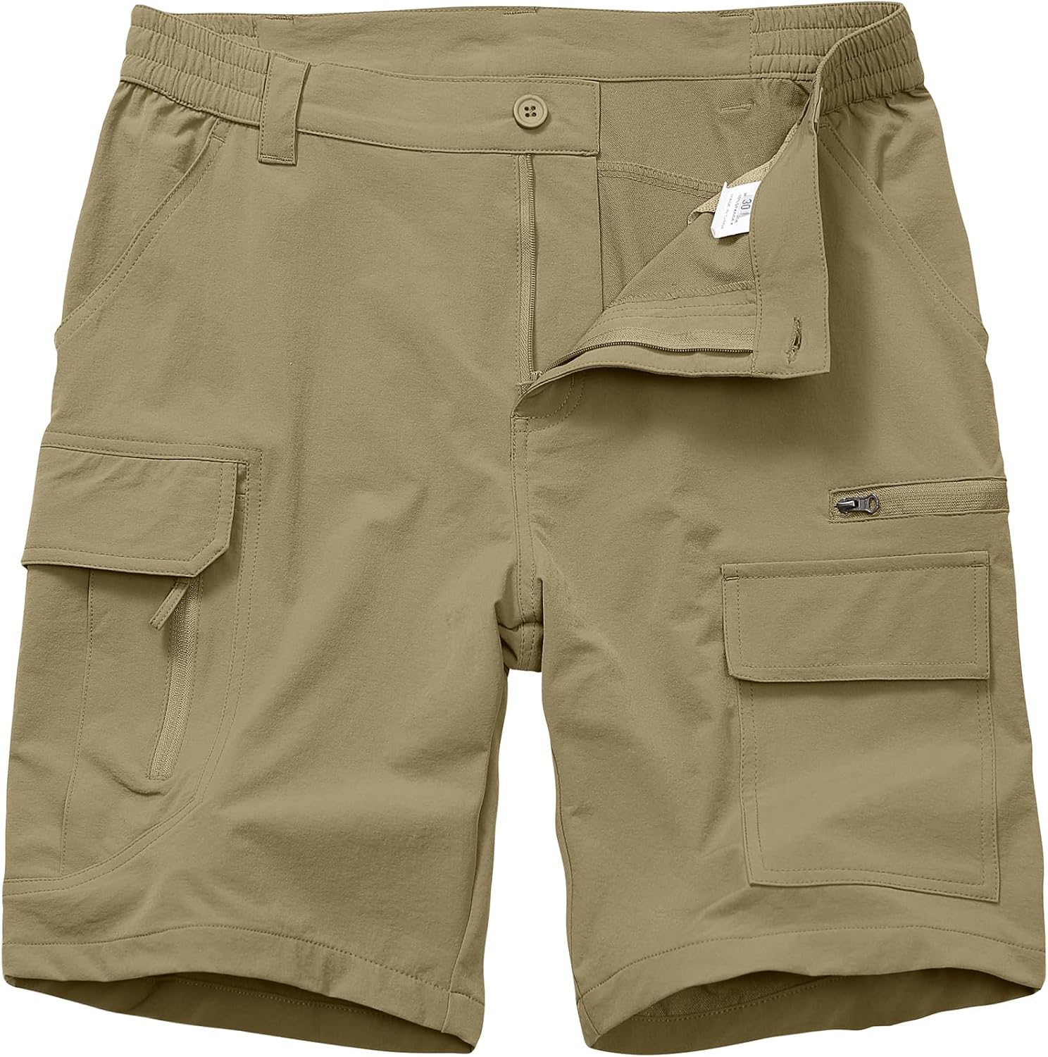 Men's Fishing Shorts Lightweight Quick Dry for Cargo Hiking Outdoor Casual with 7 Pockets in Summer