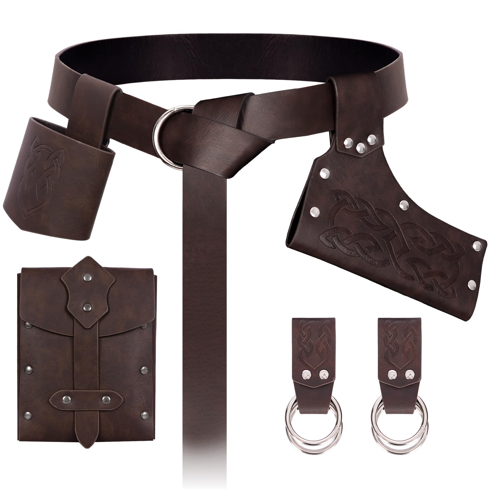 Medieval Renaissance Sword Belt Set - Pirate Costume Accessories