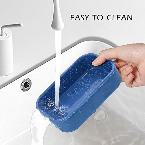 Miniatura 6 de Funda de jabón de viaje mejorada a prueba de fugas, soporte de barra de champú de silicona a prueba de roturas y antideslizante, contenedor de jabón