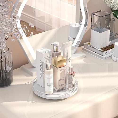 Miniatura 3 de Bandeja de baño de madera de roble de 9 pulgadas para mostrador, bandeja de tocador para perfumes, loción, velas, maquillaje, joyería, fregadero,