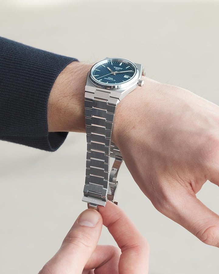 Amazon.com: Tissot PRX Swiss Automatic Watch for Men, Blue Dial