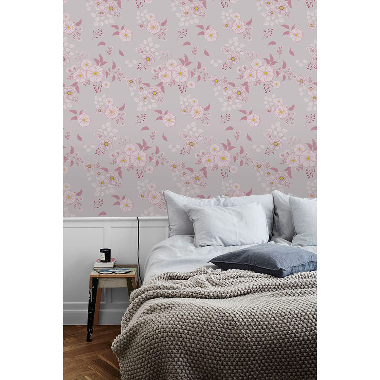 Fotomurale decorativo FloresPhoto Coloray elimina imperfecciones con entretela autoadhesiva