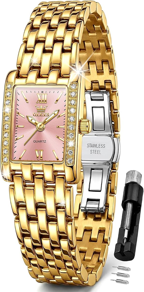 OLEVS Women Watches Diamond Fashion Dress Elegant with Date Ladies Watch | Original Import Dress Gift,Diamond,Easy to Read Chronograph women's Watch