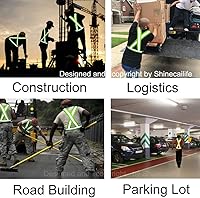 Vista 4 de Chaleco de seguridad reflectante de 2 pulgadas más ancho, 60% más de alta visibilidad para correr, construcción, caminar, mujeres y hombres
