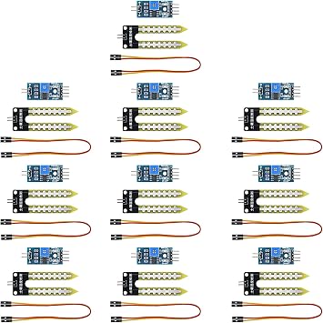 V TELESKY 10pcs Soil Sensor Humidity Meter Detection Module 3.3-5V