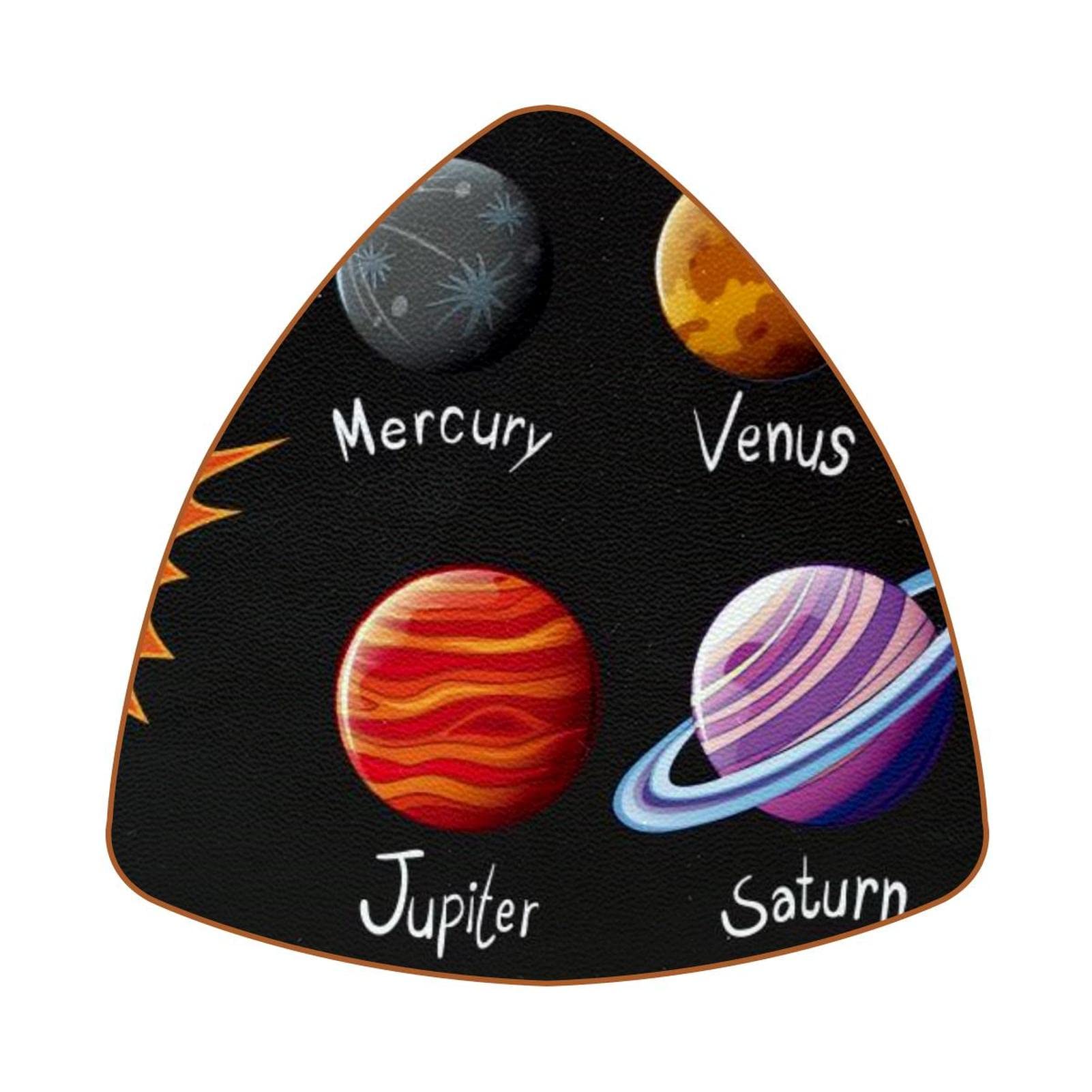 Planet Erde Kork Untersetzer Set – 9,5x9,5 Cm Solar System Geschenk Mit Planeten Motiv