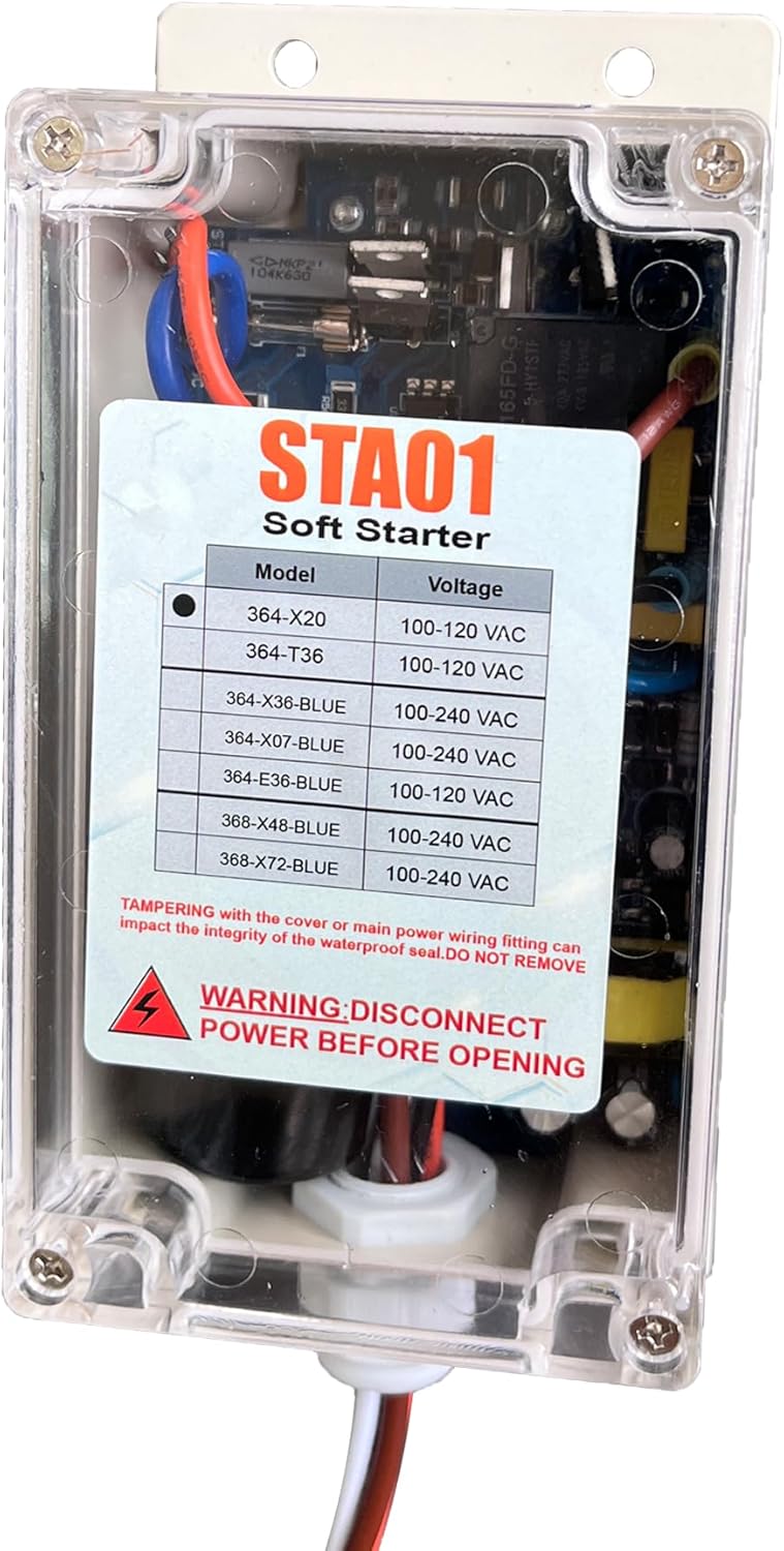 iFJF 364 Soft Start Kit 368 Compatible for RV A/C Unit Travel Campers Motor Start Air Conditioner Compressor HVAC Smoothly On A Small Generator Power Limited