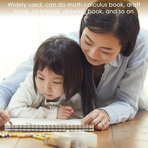 Miniatura 9 de VICASKY Cuaderno de bocetos en espiral, tapa de estraft, bloc de bocetos en blanco, cuaderno de bocetos a granel, bocetos con alambre para dibujar