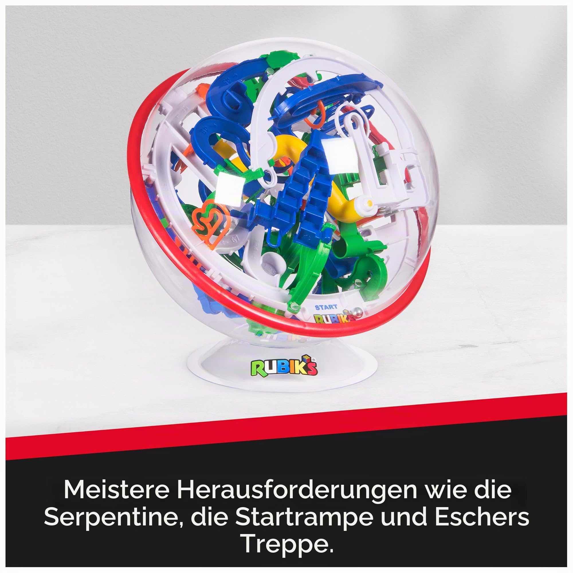 Rubik's Würfel Tracks 125, 3D-Puzzlespiel und Labyrinth mit 125 Hindernissen, entspannendes Spielzeug, das eine Herausforderung für den Geist darstellt, für Kinder ab 8 Jahren