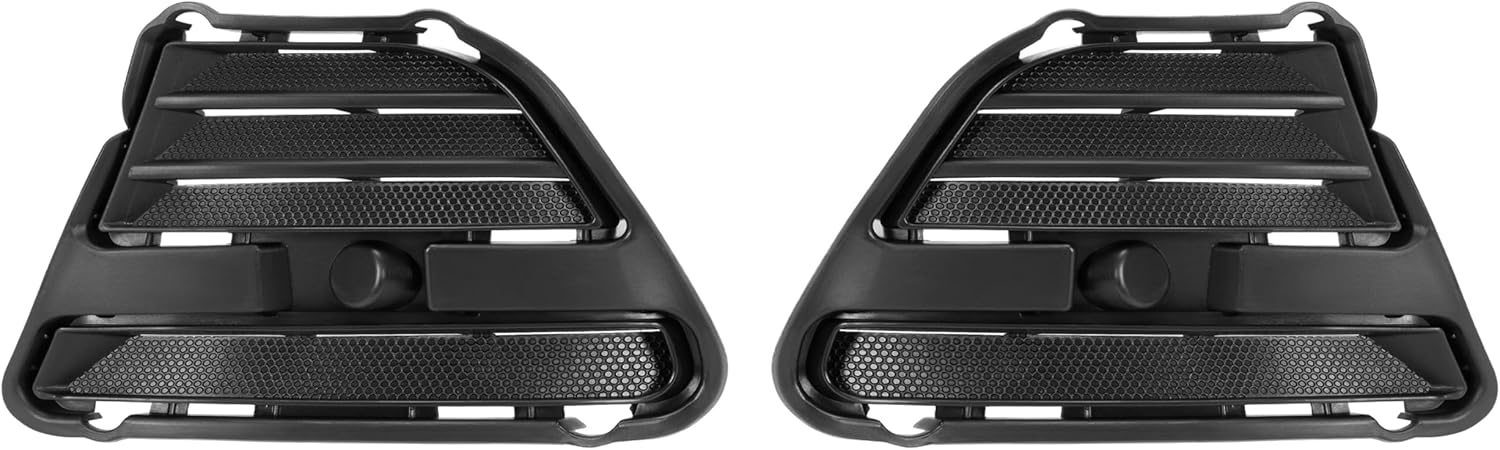 HECASA Fog Light Cover Compatible with 2013-2014 Ford Mustang Bumper Fog Lamp Trim Bezel Replacement for FO1038134 FO1039134 Left & Right Black