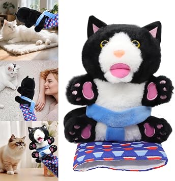 Cat Wrestling Toys Puppet,Cat Wrestling Glove,Cats Wrestler for Cultivate Pets Interests,Hand Puppets with Tough Padding for Safe and Fun Interactive Play Cat Toy Gift