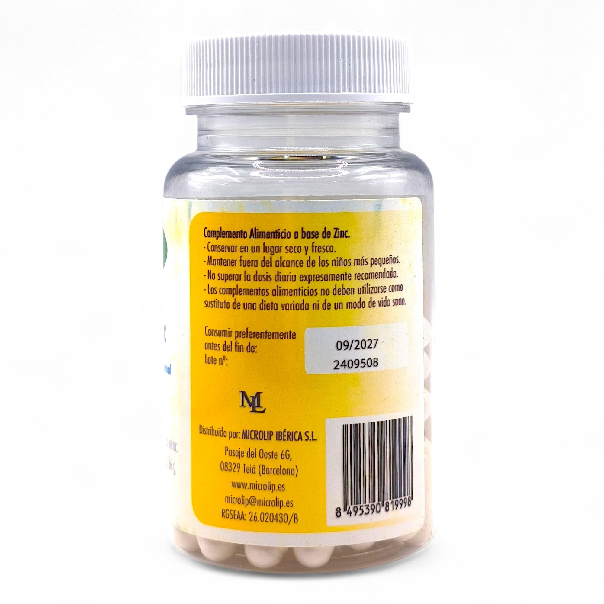 Mednat Lipo Zinc 60 Cápsulas - Con Citrato de Zinc 25mg - Suplemento Liposomal - Apoyo al Sistema Inmune