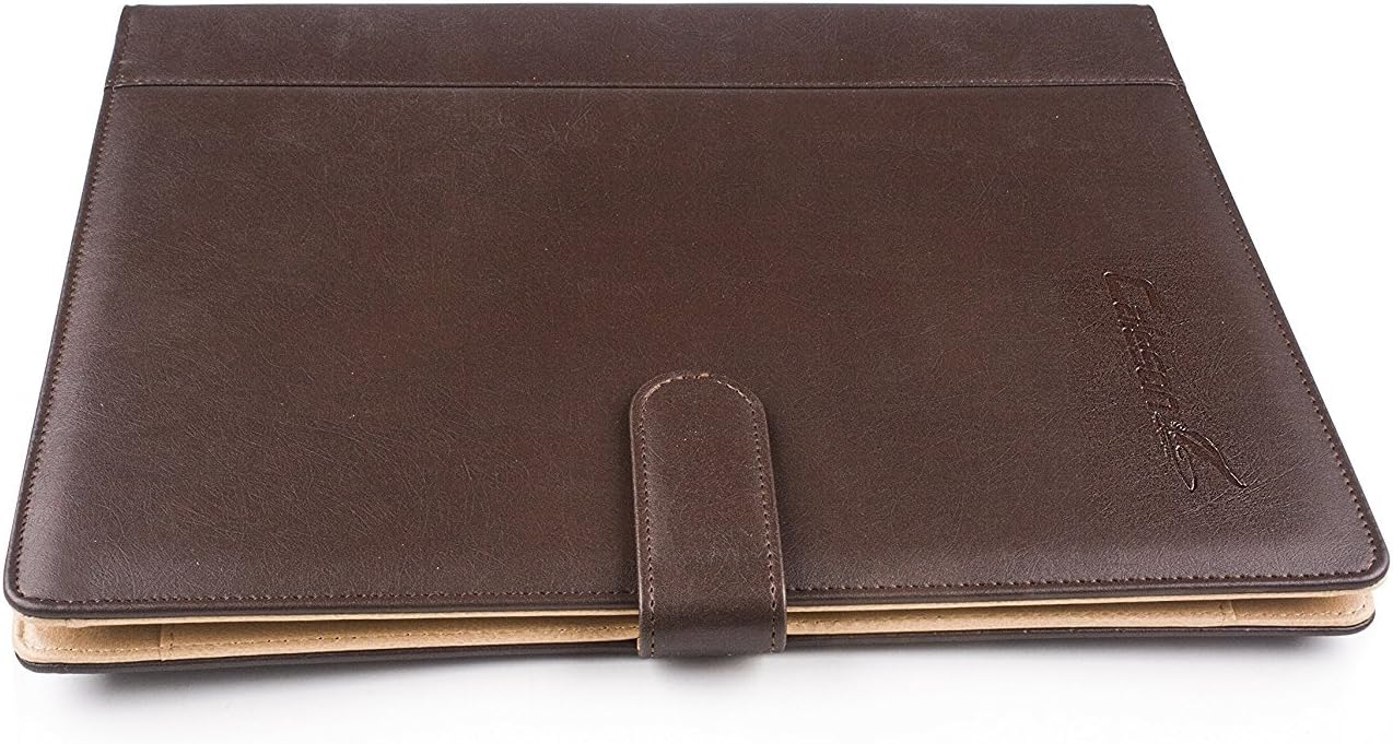 Caleson Business Leather Pad Portfolio with Removable 3-Ring Binder,Multi-Holder, Calculator and Document Folder.