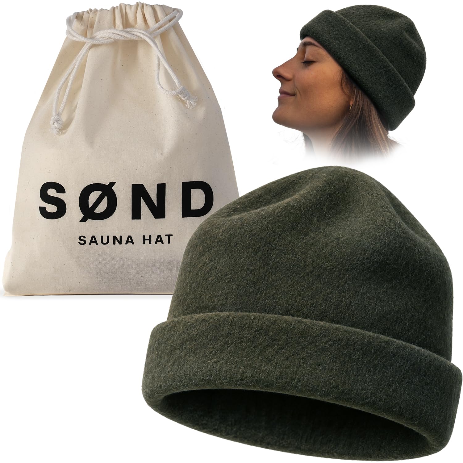 SØND Natural Merino Sauna Hat