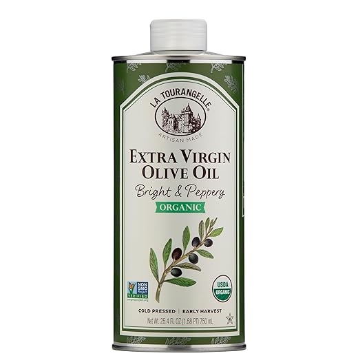 La Tourangelle, Organic Extra Virgin Olive Oil, Cold-Pressed High Antioxidant Picual Olives From Spain, 25.4 fl oz