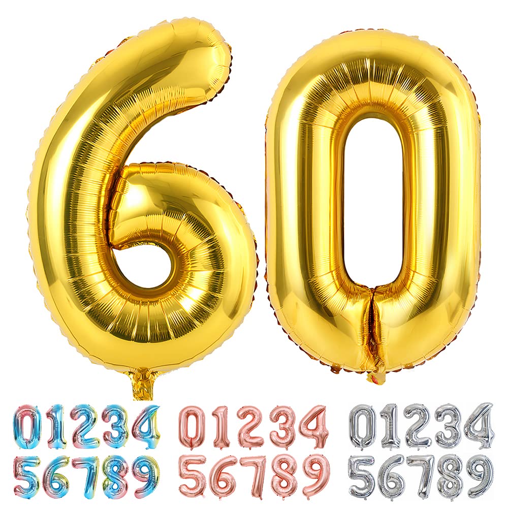 Foil Globo Número 5 Azul 40" (101cm), Inflable Helio o aire, Gigante Numeros 0-9, 10-19, 20-29, 30-100, Grande Globos Decoración para La Boda Aniversario y Cumpleaños Fiestas — view 422