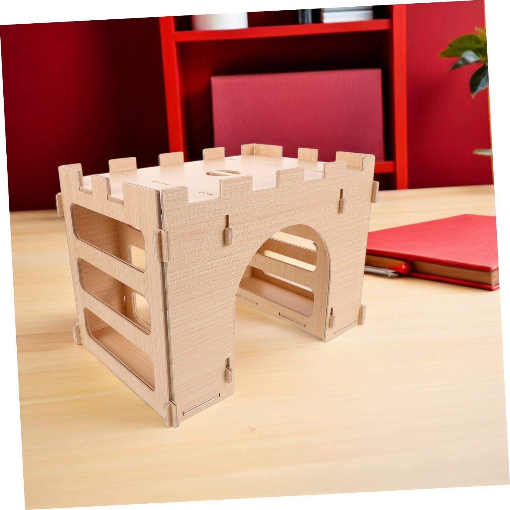 SHINEOFI Heu Für Kaninchen Futterautomat Kleine Heu Futterstation Holz Futterautomat Für Kleintiere Kaninchen Futterständer Hasen Für
